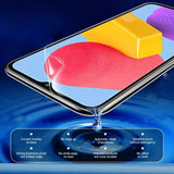 a smartphone with a water drop and a liquid drop