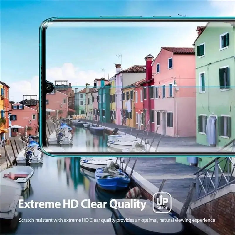 a smartphone with a view of a canal