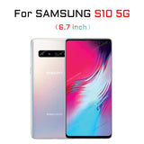 the samsung s10 5g smartphone with a white background
