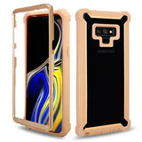 samsung note 9 plus case, [ rose gold ] [ military series ] [ shock resistant ] [ rugged ] [ kickstand ]