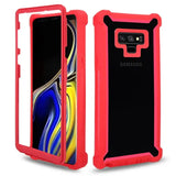 the samsung note 9 case is shown in red