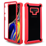 The samsung note 9 case is shown in red