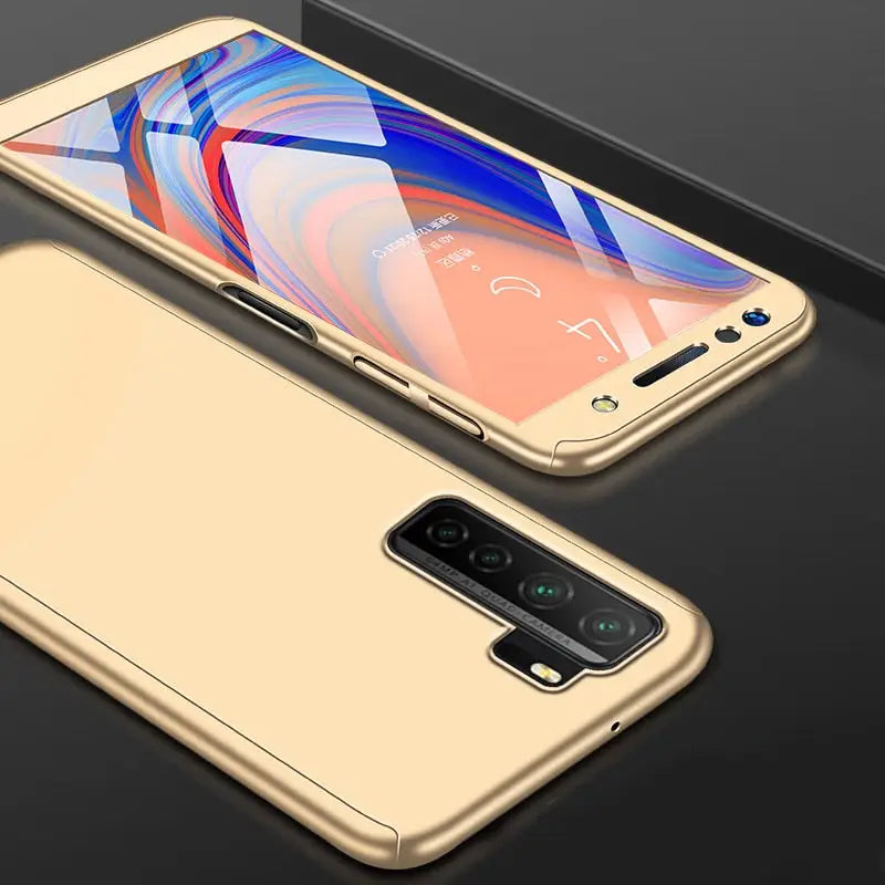 the samsung note 9 lite is shown in gold