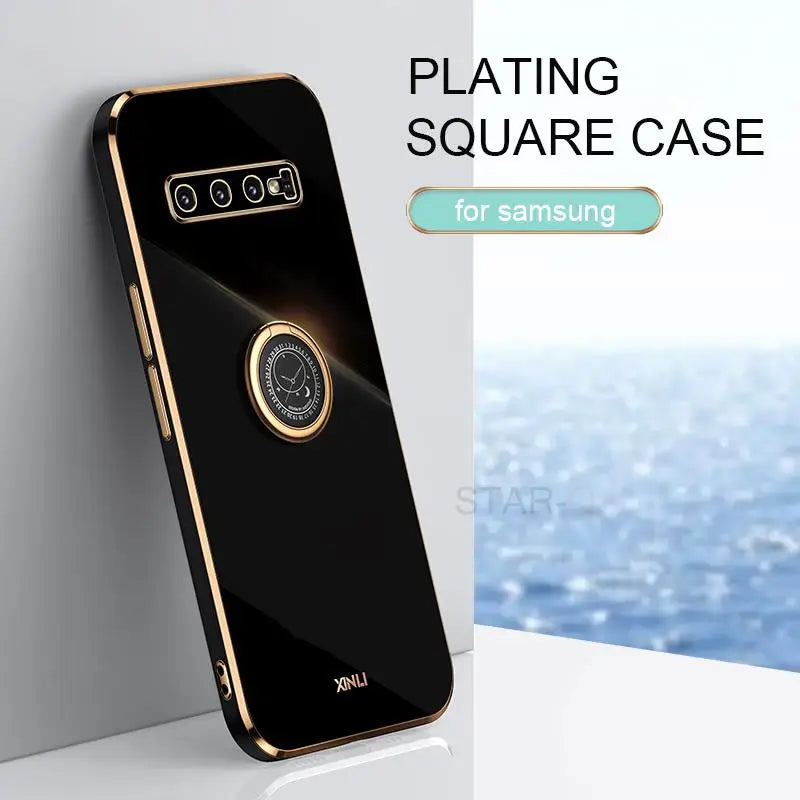 the samsung s8 phone case is shown with the logo