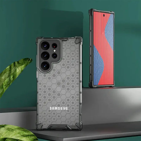 The samsung pixel case is shown on a shelf