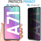 a hand holding a phone with the text protect privacy