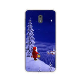 santa claus in the snow christmas phone case