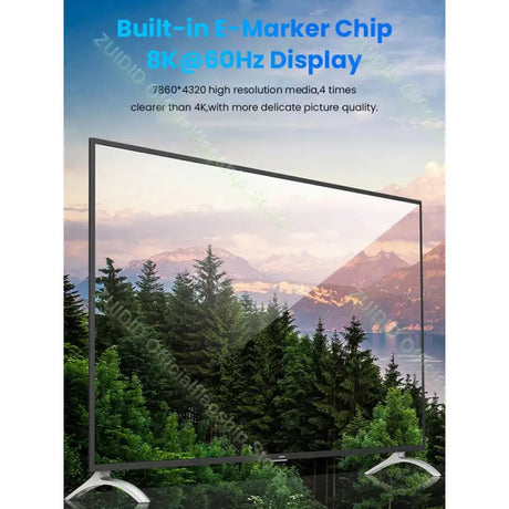 a poster advertising a tv screen