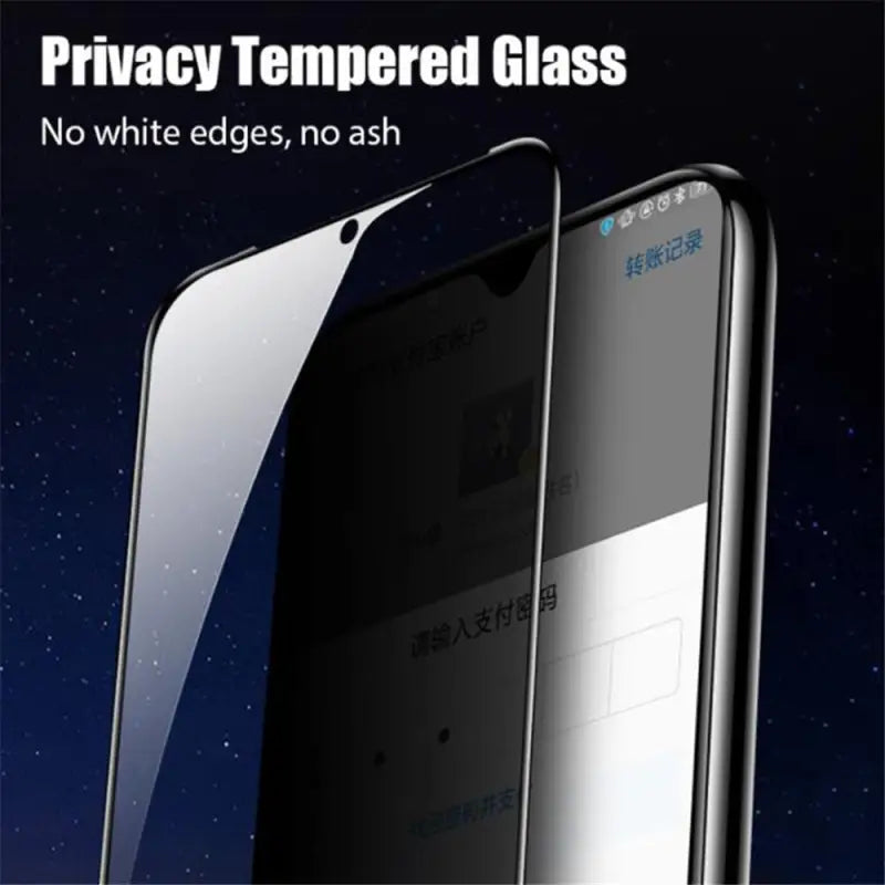 a phone with a glass screen on it