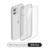 the iphone 5g screen protector is shown in white