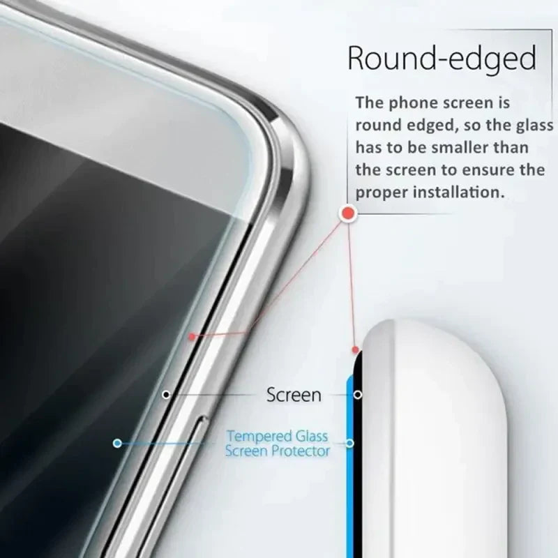 the screen protector is shown on the back of a phone