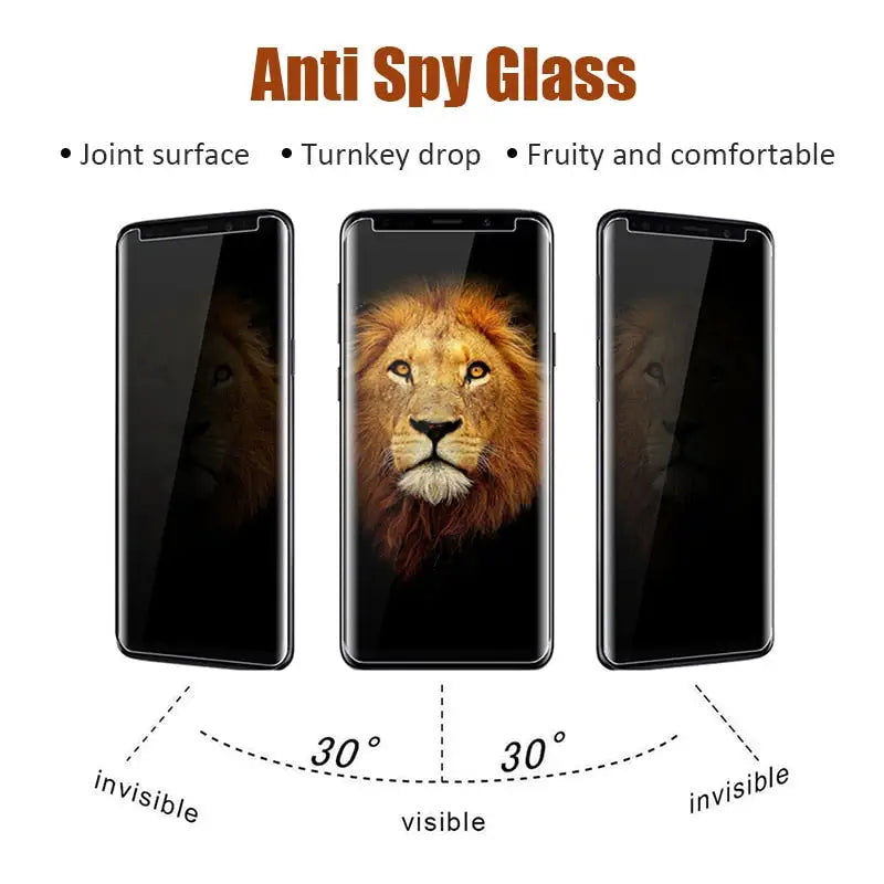 the lion face tempered screen protector for samsung