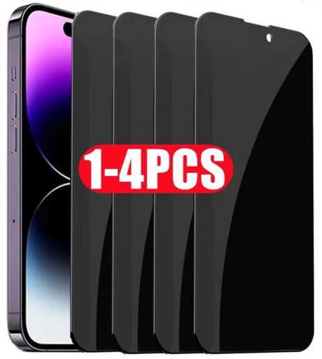 Screen protectors for a smartphone, with options for 1-4 pieces.