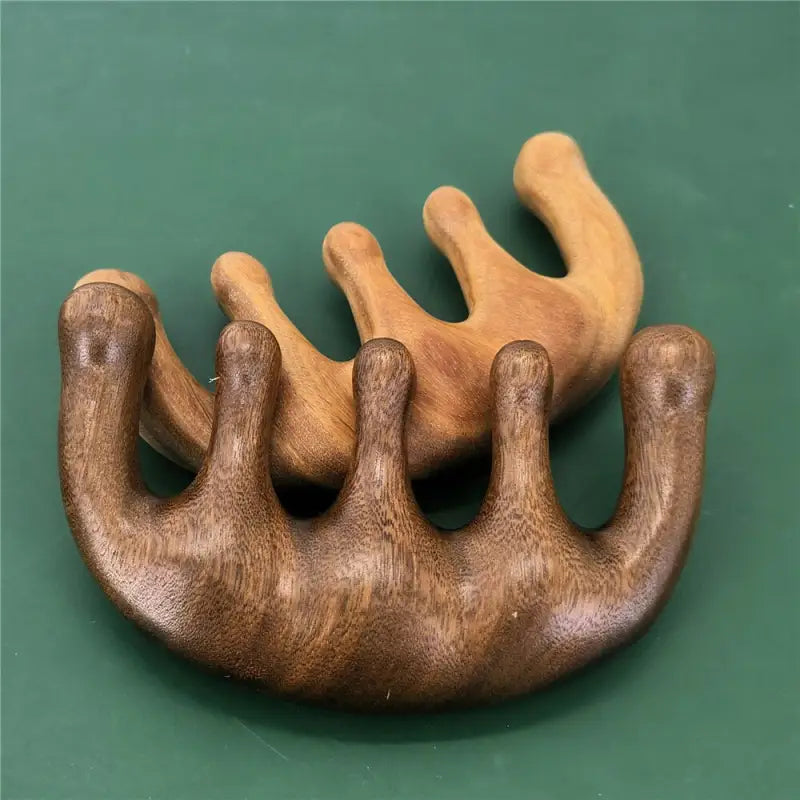 a wooden hand made from a piece of wood
