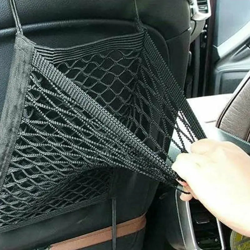 a person is putting a car seat cover