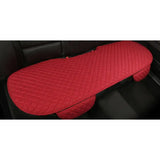 car seat cover with red quilting