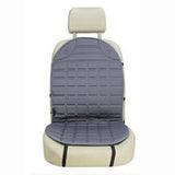 a car seat cover with a black and white stripe