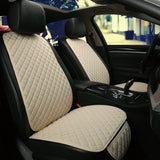 a car seat cover with a diamond pattern