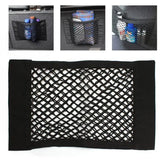 a black mesh mesh bag with a bottle in it