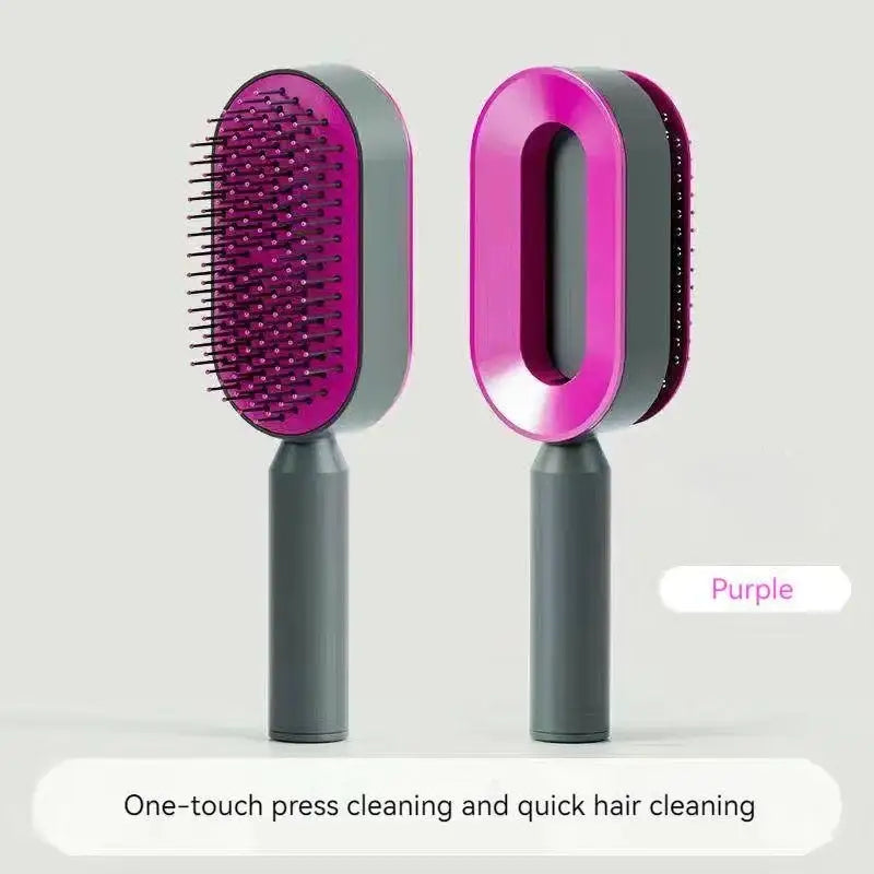 a purple brush and a black brush with a white background