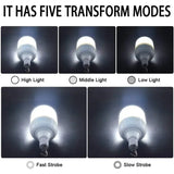 A series of four images showing the different types of a light bulb