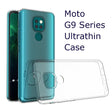 the back and front of a blue mo g series case