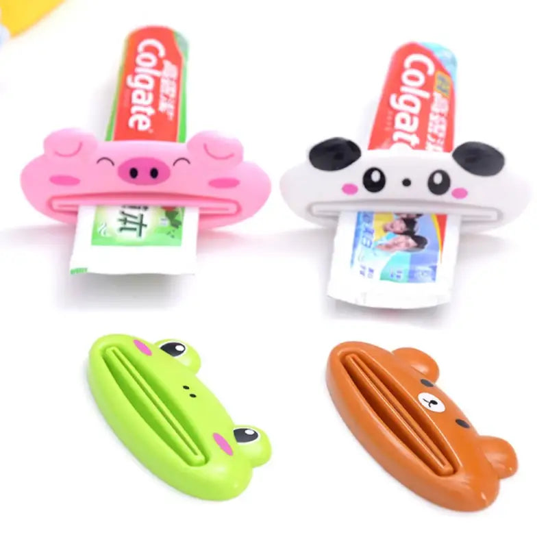 a set of four eraser erasers with different colors