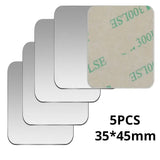 a set of four square mirrors with a white background