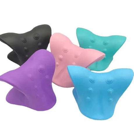 a set of four star shaped silicone toys