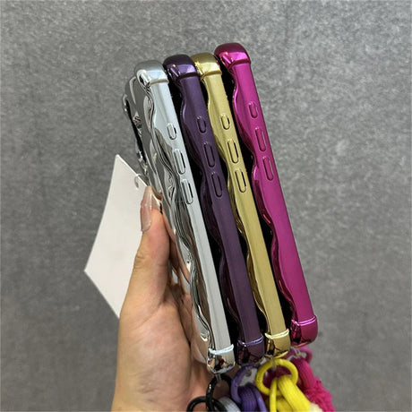 Shiny, colorful phone cases.