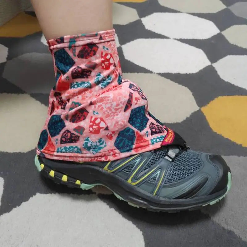 a person wearing a pair of shoes with colorful socks