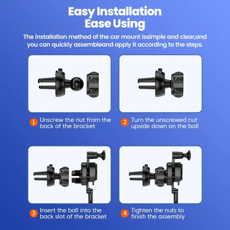 a close up of a diagram of how to install a car mount