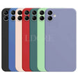 the back of the iphone 11 pro with a rainbow colored case