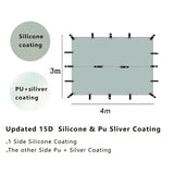 the side of a glass table with the dimensions of the table top