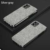 silver glitter case for iphone