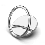 a silver ring with a curved design