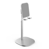 a silver stand with a mirror on it