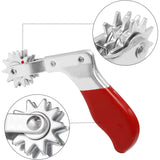 a tool with a red handle and a white handle
