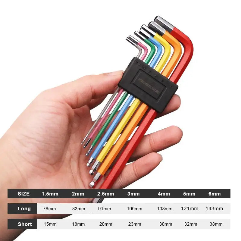 a hand holding a multi colored cable