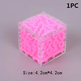 a pink cube shaped object with a white background