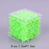 a cube shaped puzzle in a clear box