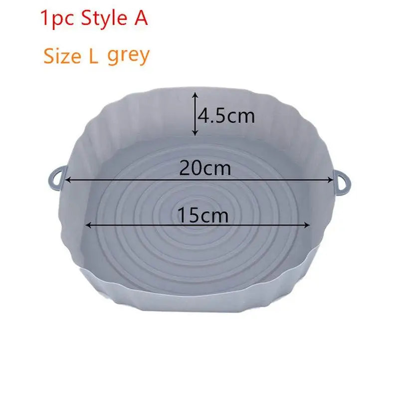 the size of a large, round, plastic tray