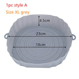 a large round cake pan with measurements