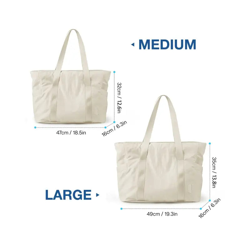 the size of a tote bag