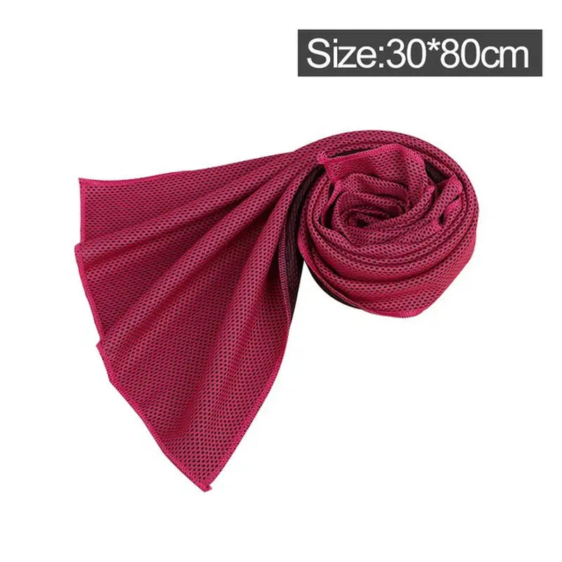 a red scarf with a white background