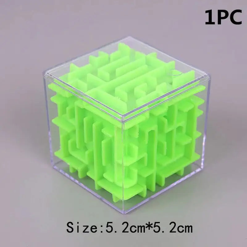 a green cube with a white background