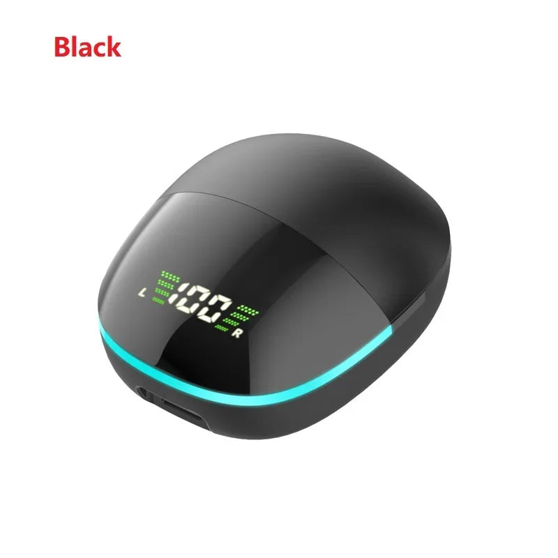 Sleek black electronic device with a digital display and blue accent light.