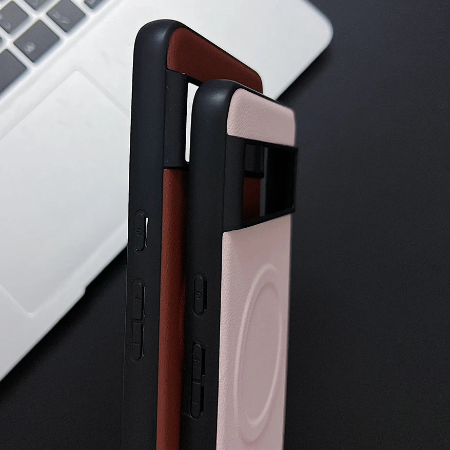 Sleek smartphone case with a contrasting two-tone design.