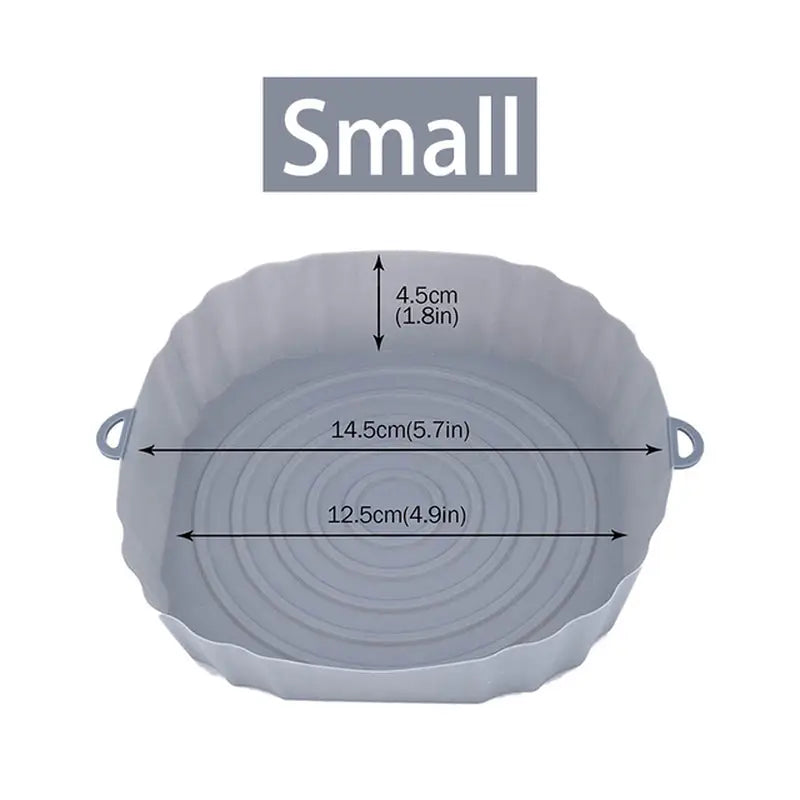 the small bowl is shown with measurements