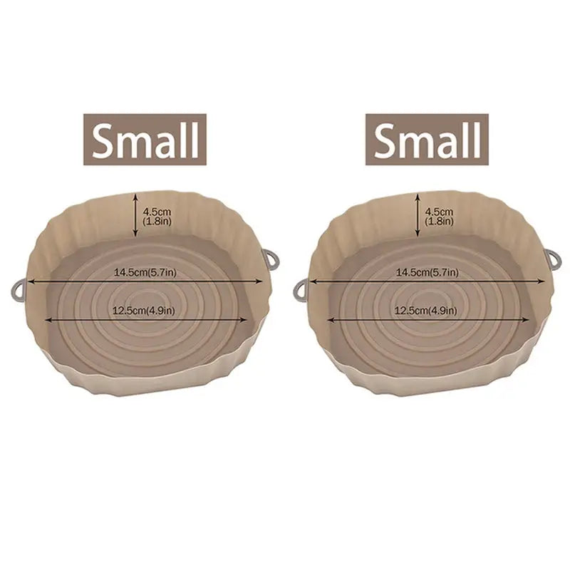 the small bowl is shown with measurements